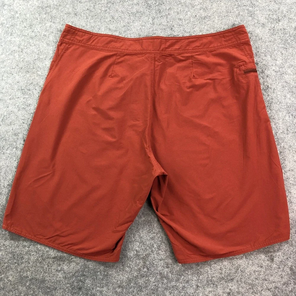 Patagonia Mens Board Shorts 38 Stretch Planing 10in Inseam Burnt Orange